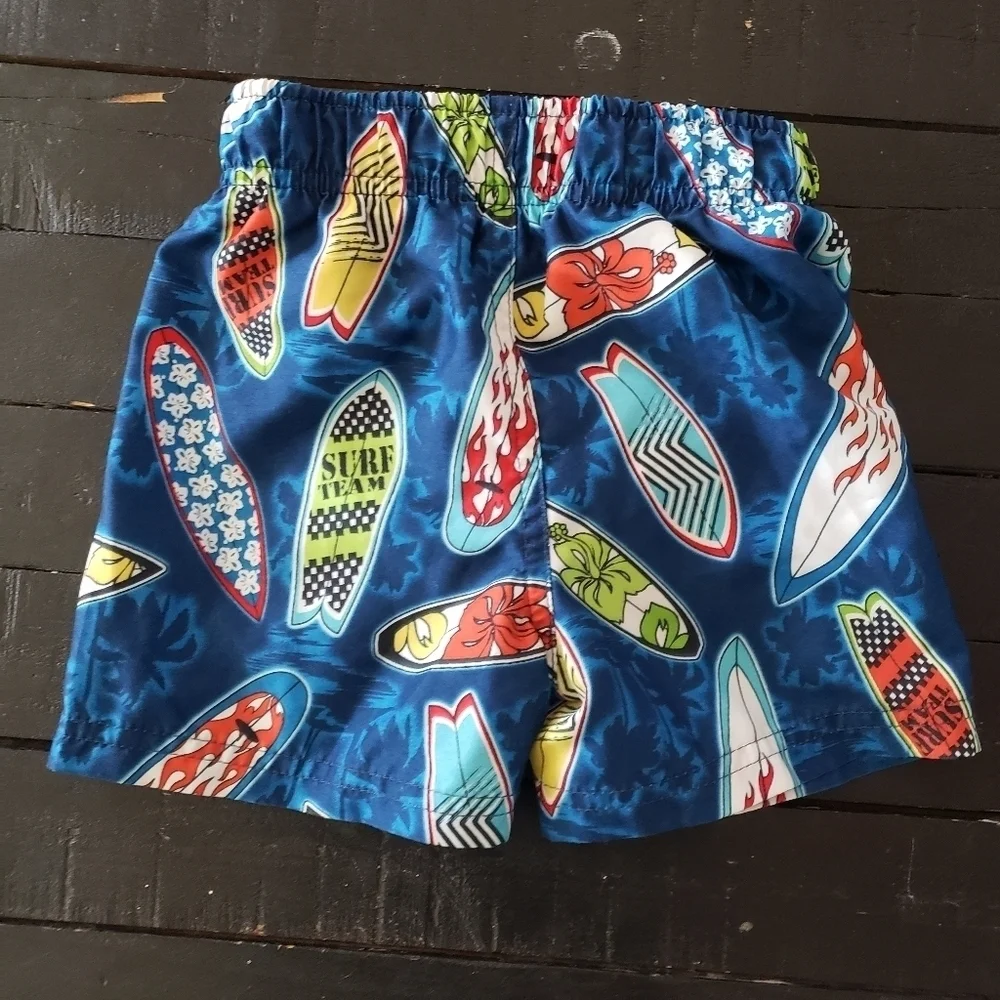 Circo Baby Boy 18 Months Swim Trunks Shorts Blue Colorful Surf Boards